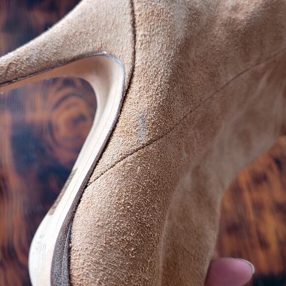 Alexandre Birman Olivia Slouch Booties Tan Suede Sz 37.5 - Picture 8 of 8